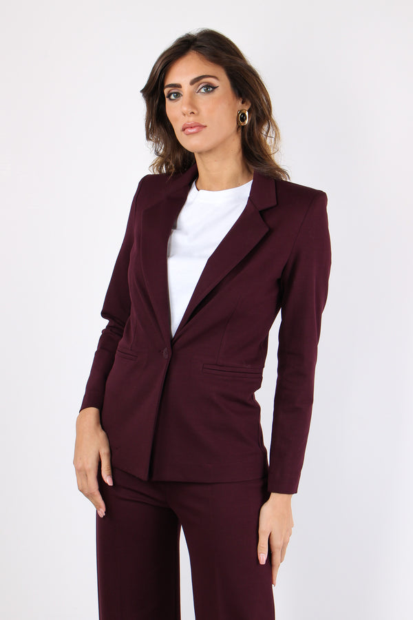 Giacca 1 Bottone Punto Milano Amarone