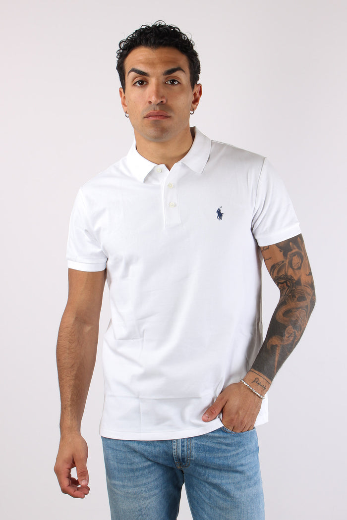 Polo Slim Fit Stretch White-6