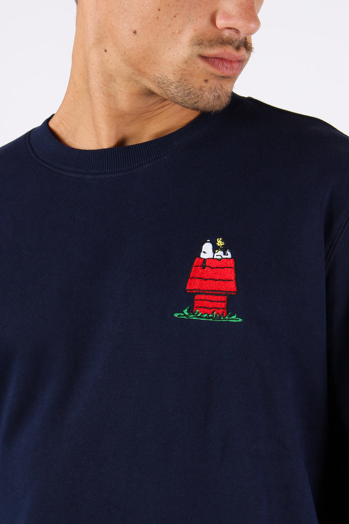 Felpa Logo Piccolo Laterale Navy Blue-7