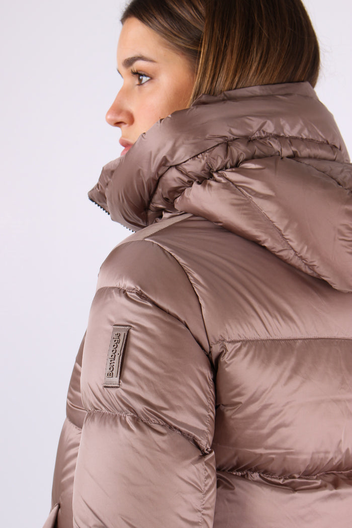 Piumino Nylo Cangiante Taupe-6