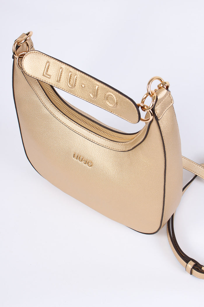 Borsa Hobo Tracolla Logo Gold-2