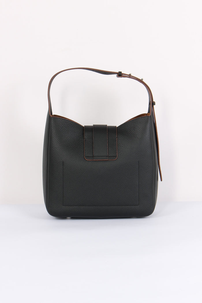 Hobo Pelle Trend Nappa Nero-3