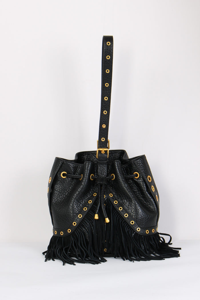 Secchiello Frange Occhiello Black