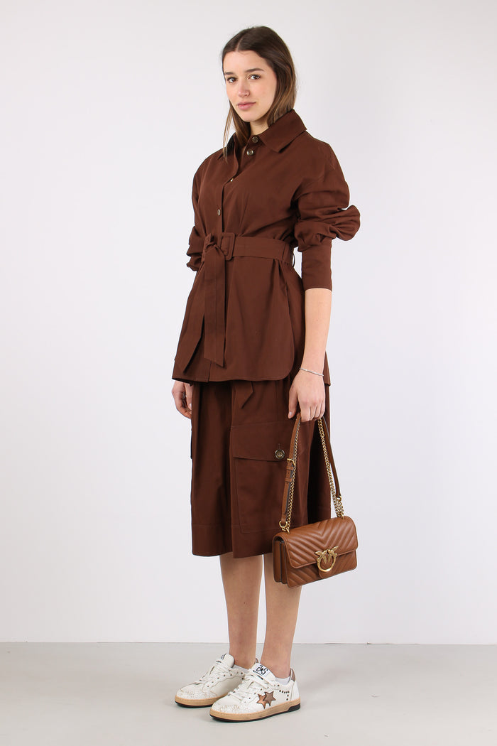 Patricia Bermuda Cotone Marrone