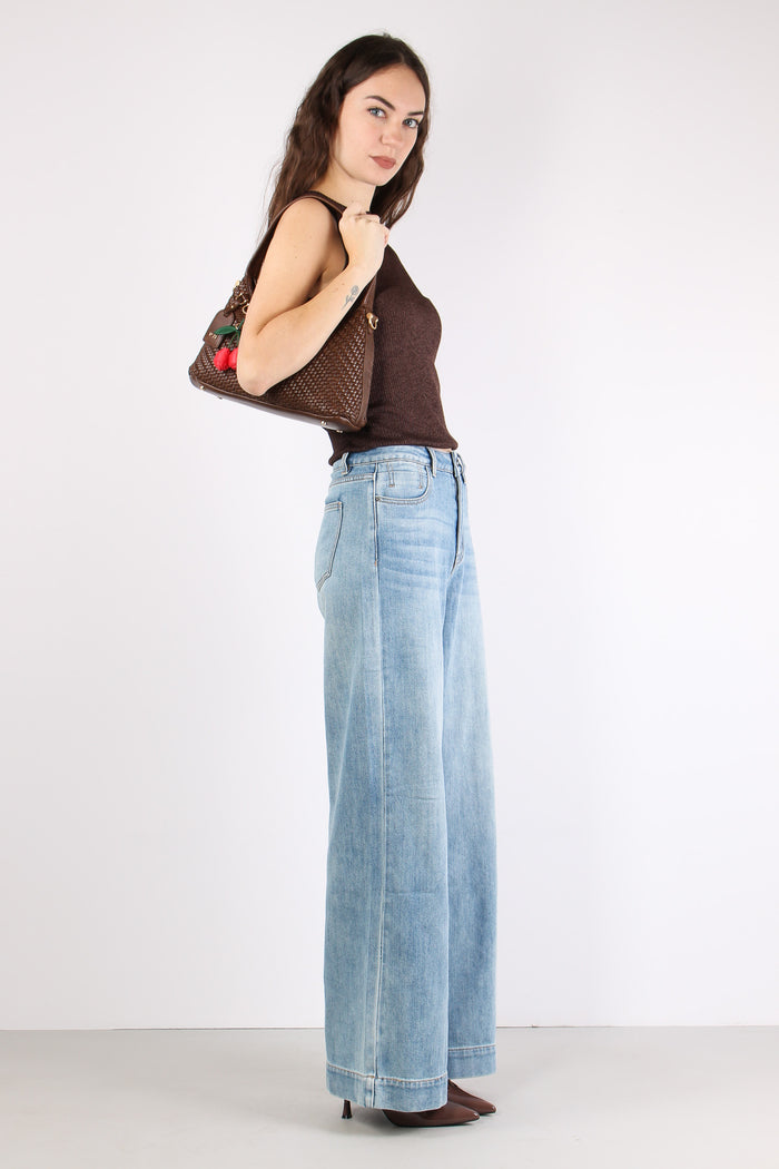 Denim Orlo Alto Denim Chiaro-3