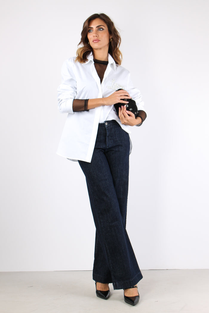 Chino Tasca America Gamba Drit Denim Scuro-5