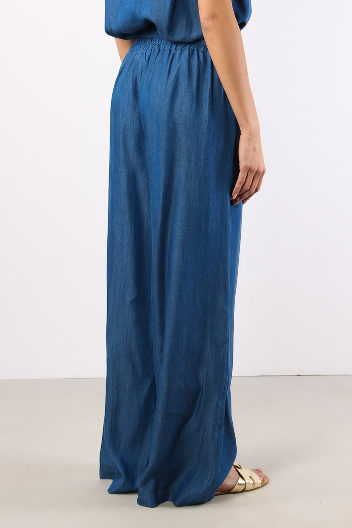 Pantalone Palazzo Chambry Denim-6