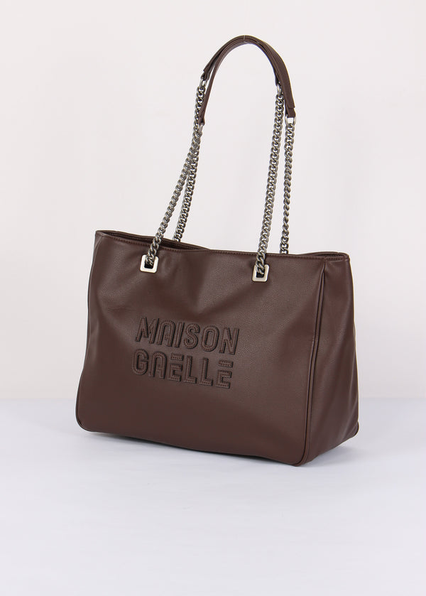 Shopping Maxi Logo Rilievo Moro-2