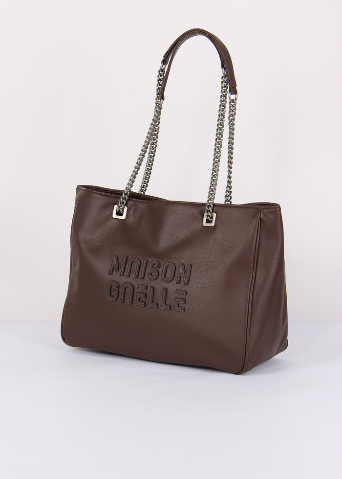 Shopping Maxi Logo Rilievo Moro-2