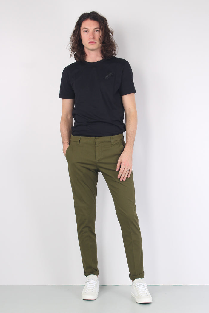 Gaubert Pantalone Chino Verde Militare-4