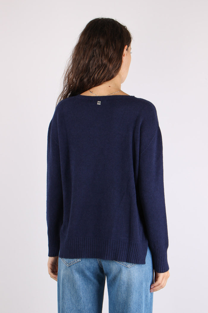Maglia Scollo Barca Evening Blue-5