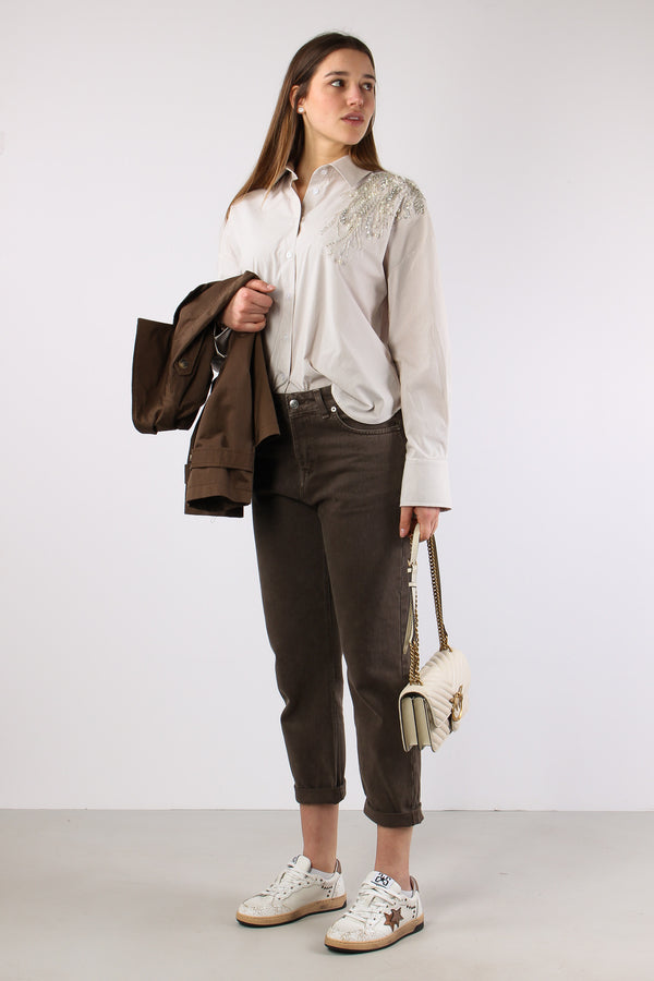 Denim Boyfriend Resinato Moro