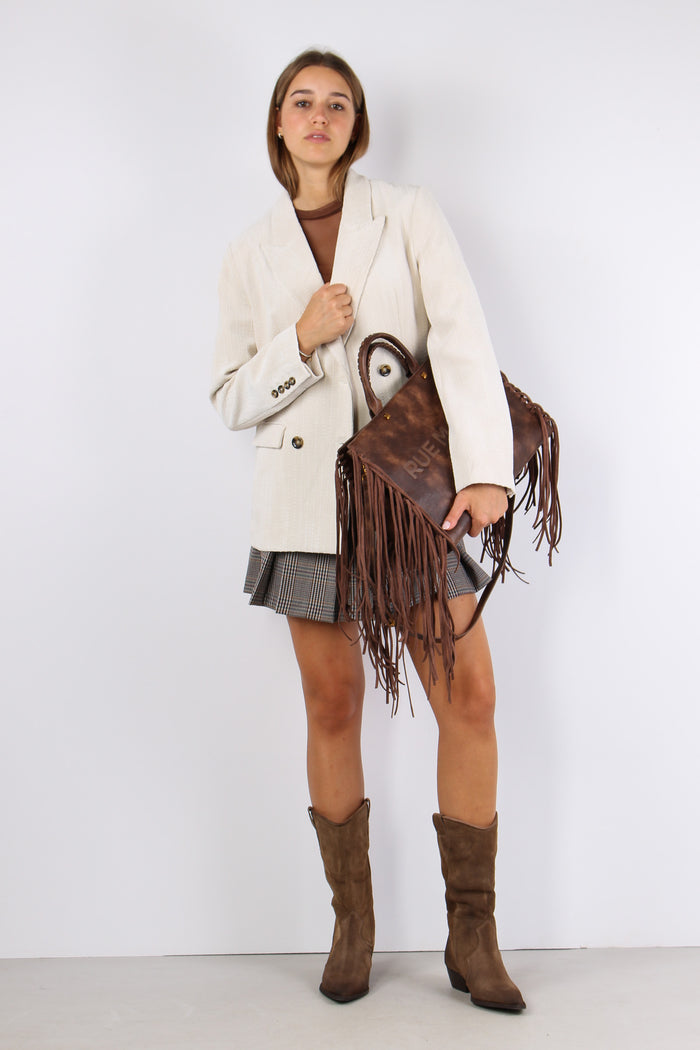 Giacca Doppiopetto Velluto Burro-6