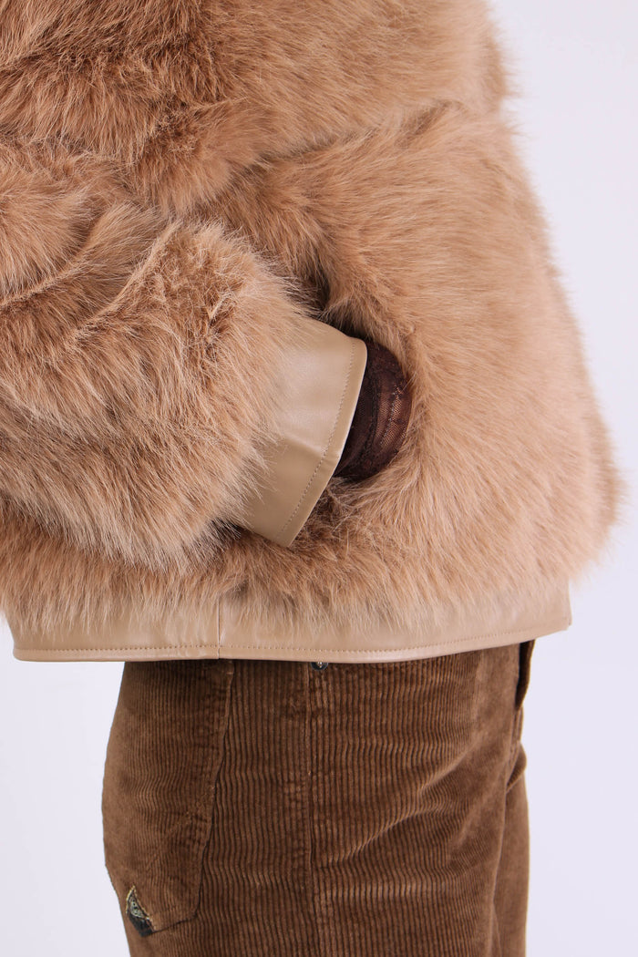 Penny Bomber Ecopelliccia Naturale-8