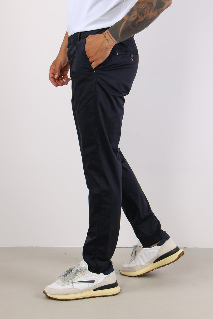 Pantalone Chino Rasatello Blu-4