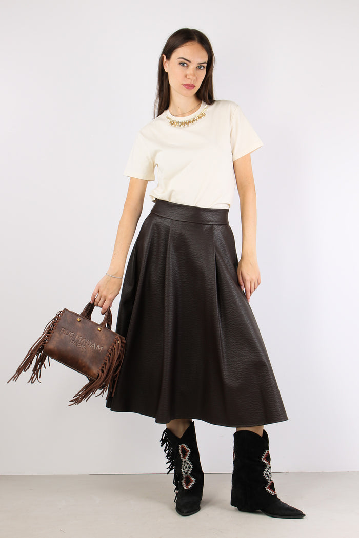 Gonna Ruota Ecopelle Moro-5