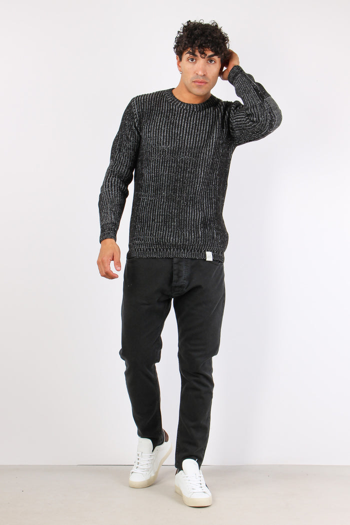 Girocollo Costa Inglese Bicolo Nero/perla-2