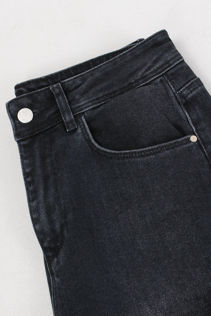 Denim Cropped Stretch Denim Nero-7