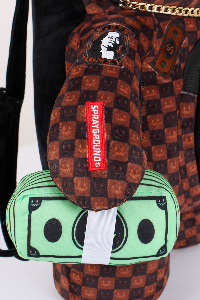 Backpack Moneybear Shark Marrone-6