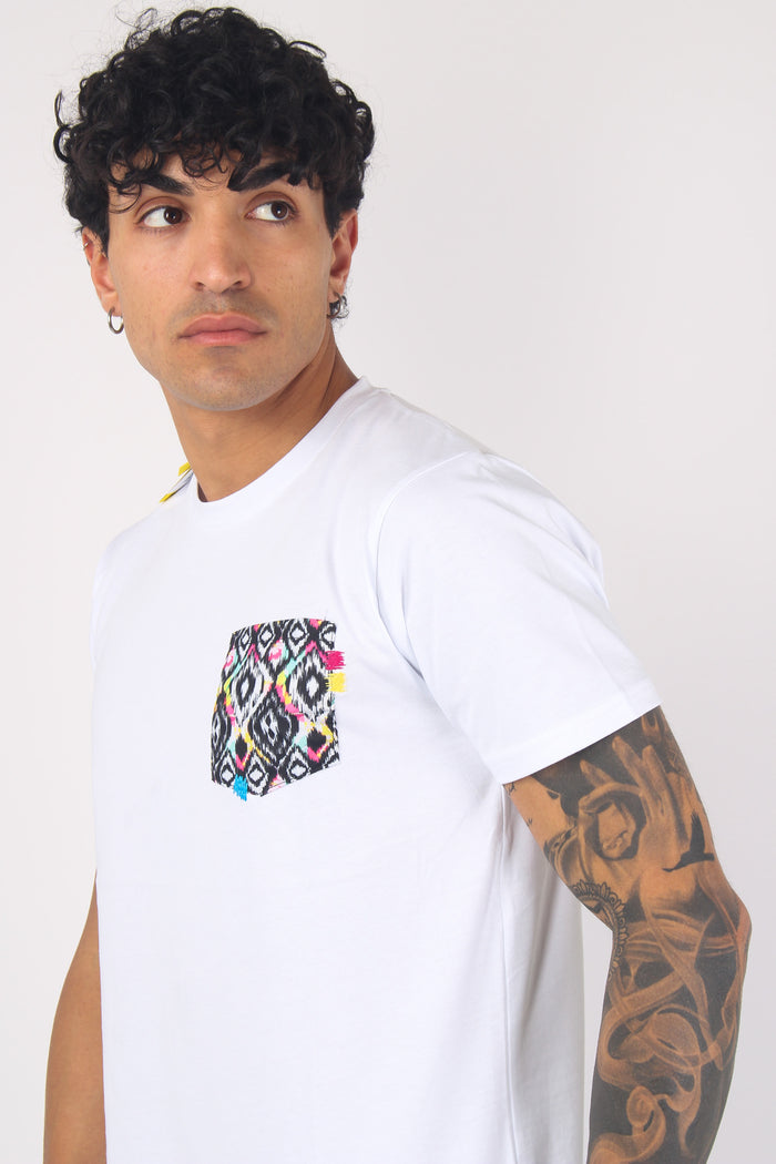 T-shirt Taschino Disegno Astra Bianco-7
