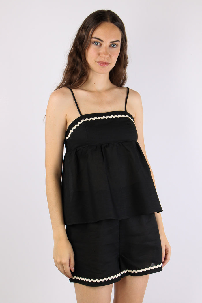 Top Passamaneria Zig Zag Nero-7