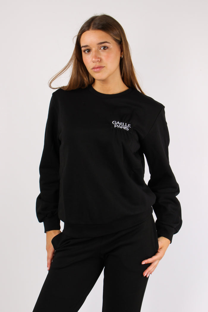 Felpa Logo Arriccio Nero