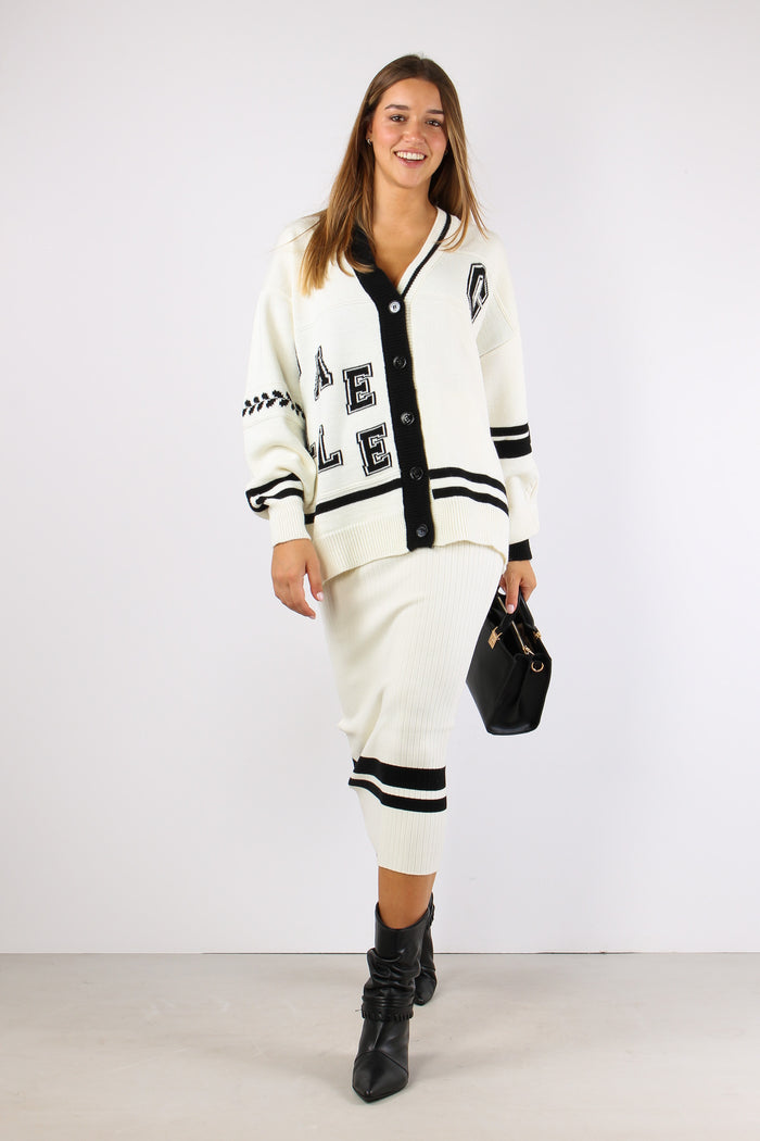 Gonna Costina Fondo Banda Off White