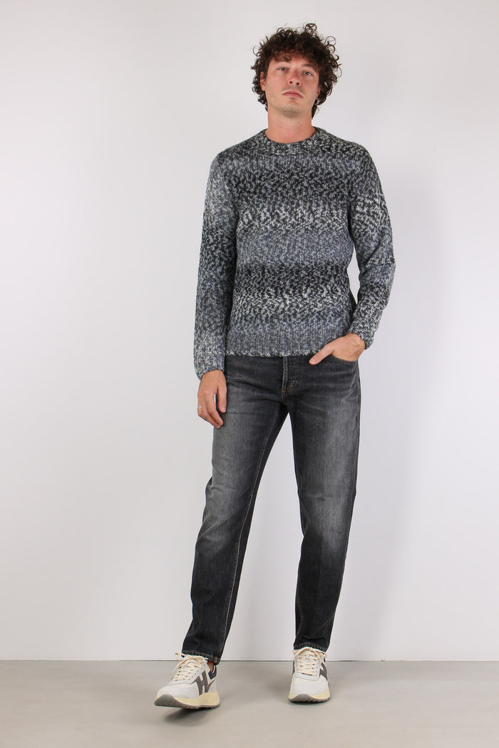 Maglia Misto Lana Alpaca Asphalt Grey-5
