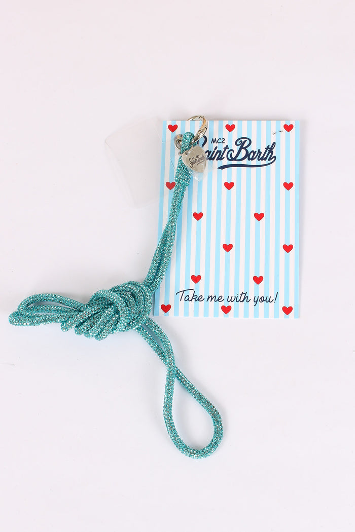 Portacellulari Strass Azzurro
