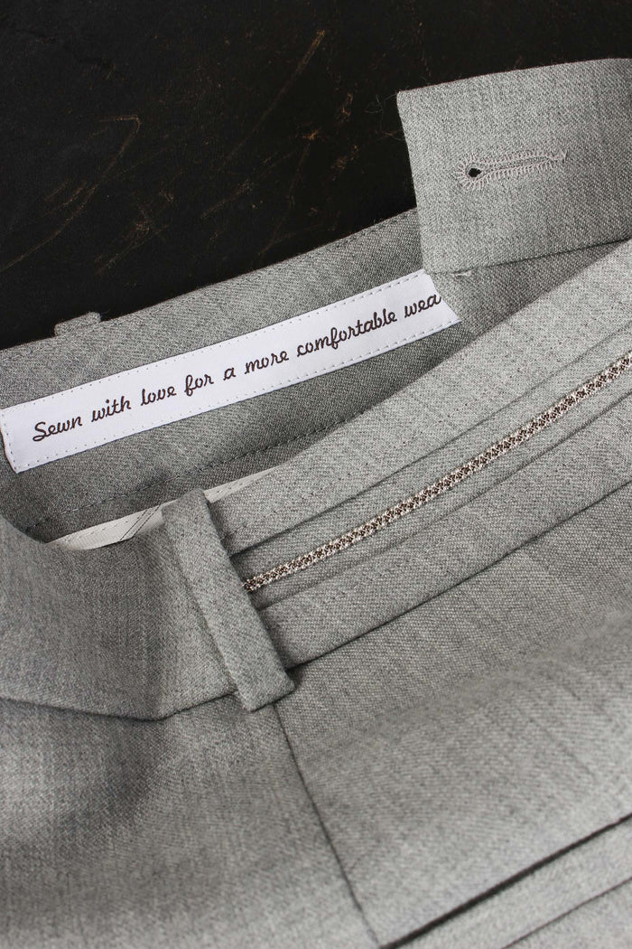 Pantalone Banda Monile Grigio-8
