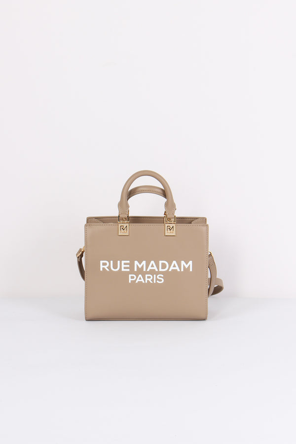 Shopping Mini Logo Taupe