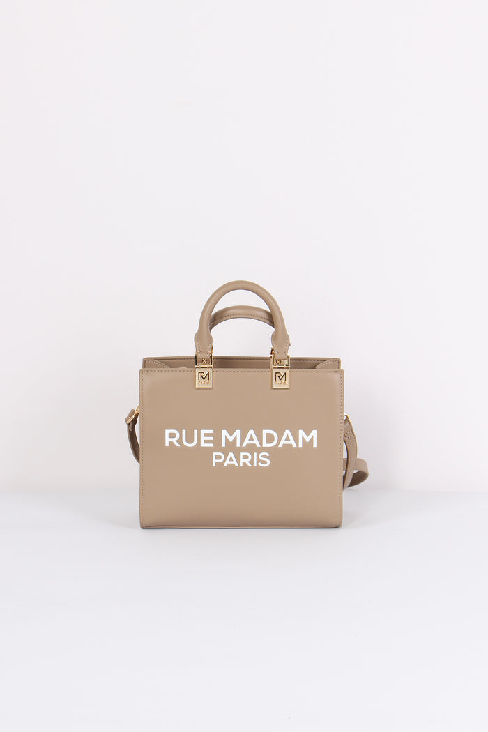 Shopping Mini Logo Taupe