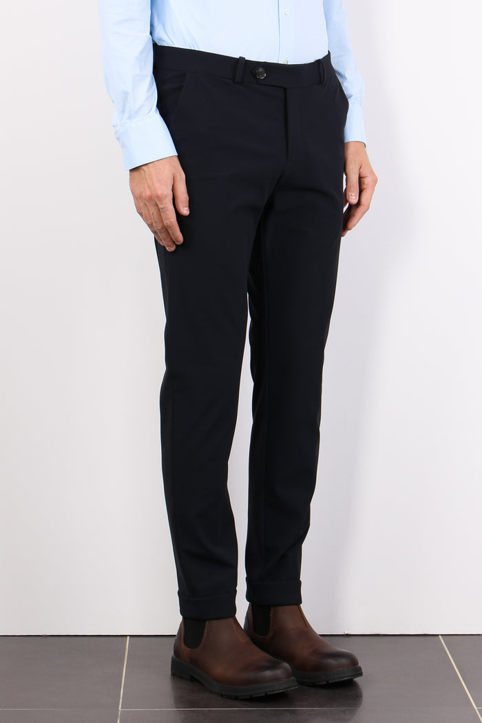 Pantalone Tecnico Risvolto Ing Blue/black-4