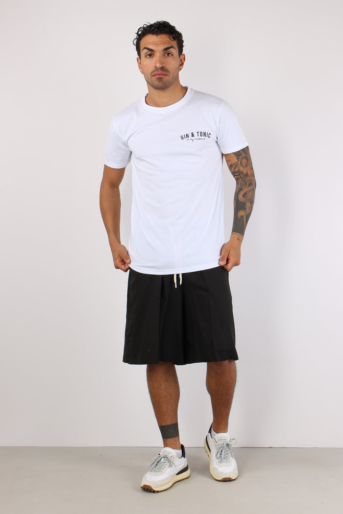 T-shirt Ricamo Gin & Tonic Bianco-3