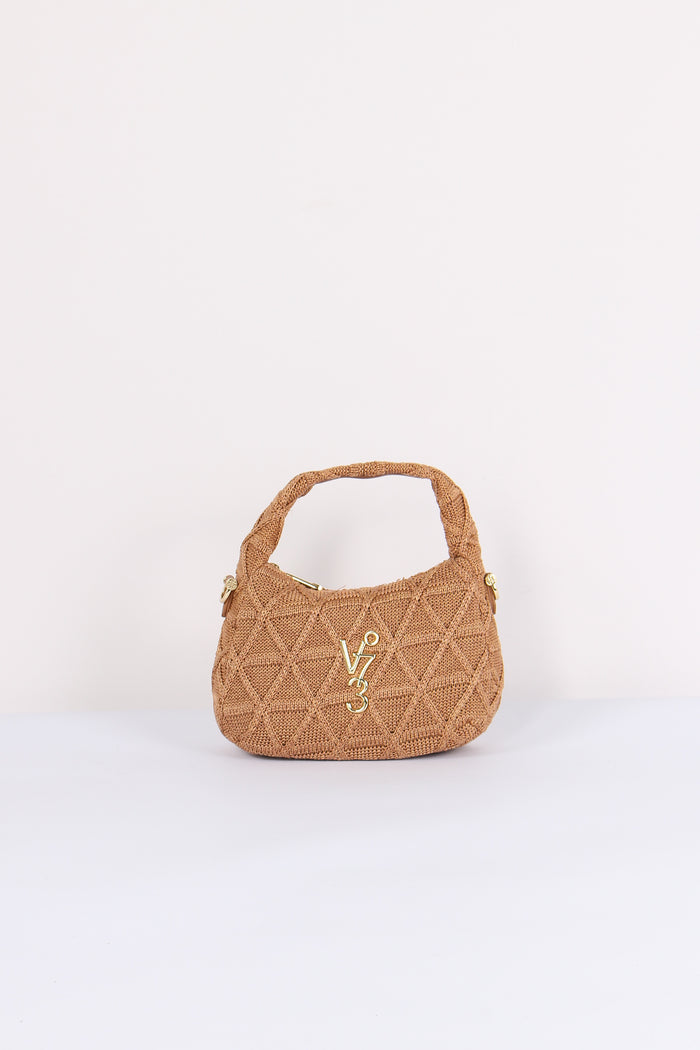 Dalia Mini Hobo Intreccio Croc Cuoio