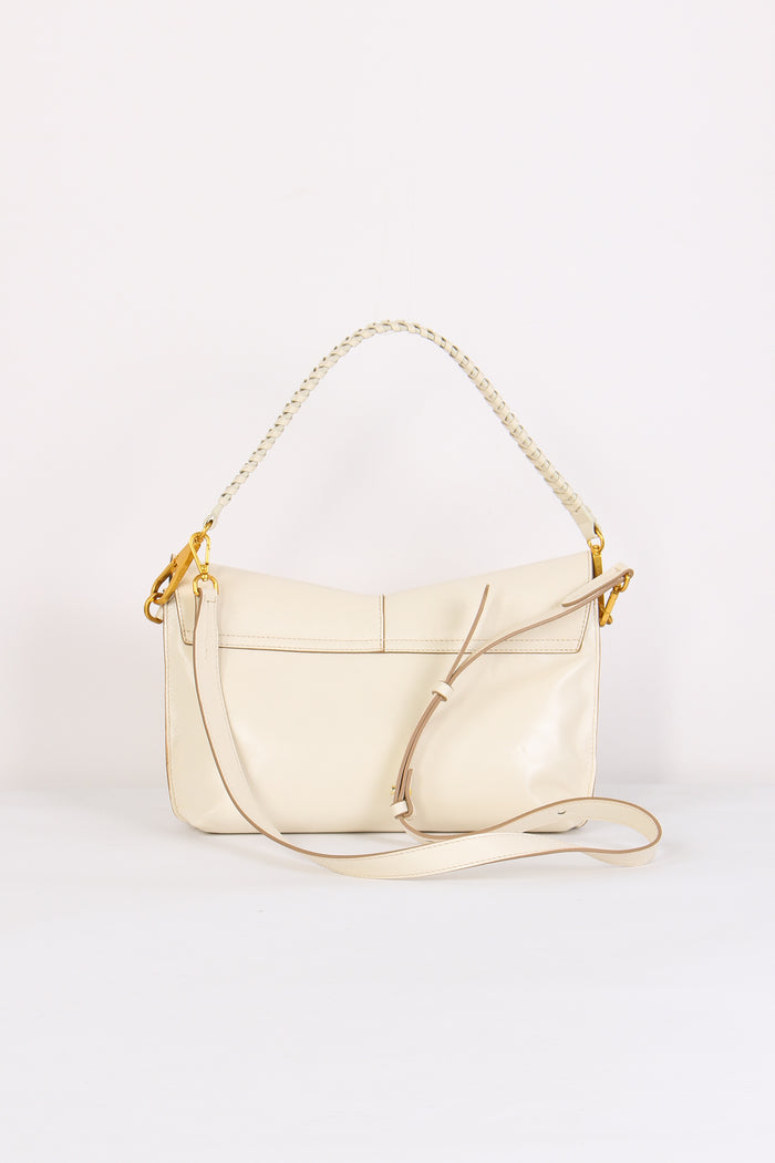 Diva Tracolla Patta Manico Intreccio Talco-3