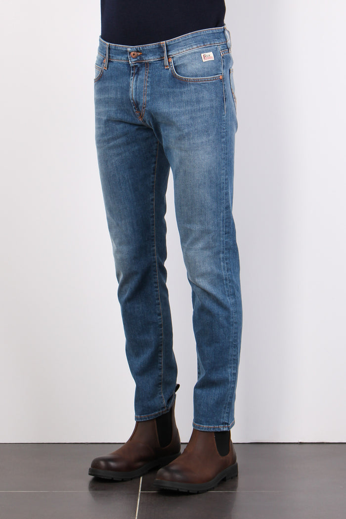 Denim Slim Fit Denim Medio-5