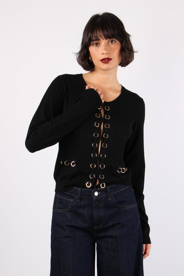 Asia Cardigan Anelli Black