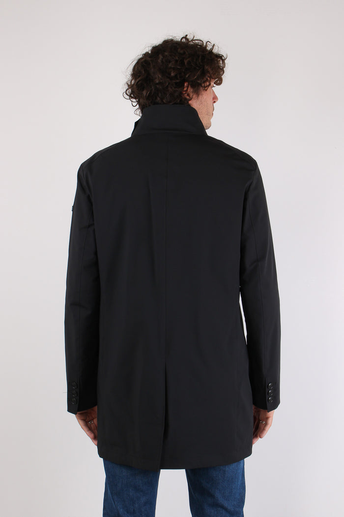 Cappotto Pettorina Staccabile Nero-6