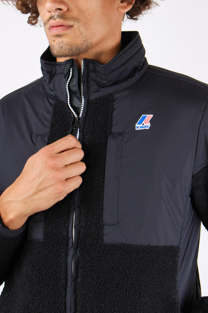 Giubbotto Collo In Piedi Black Pure-7