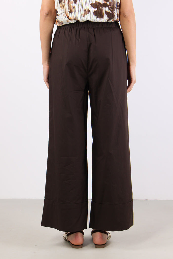 Pantalone Cotone Orlo Alto Sacher-4