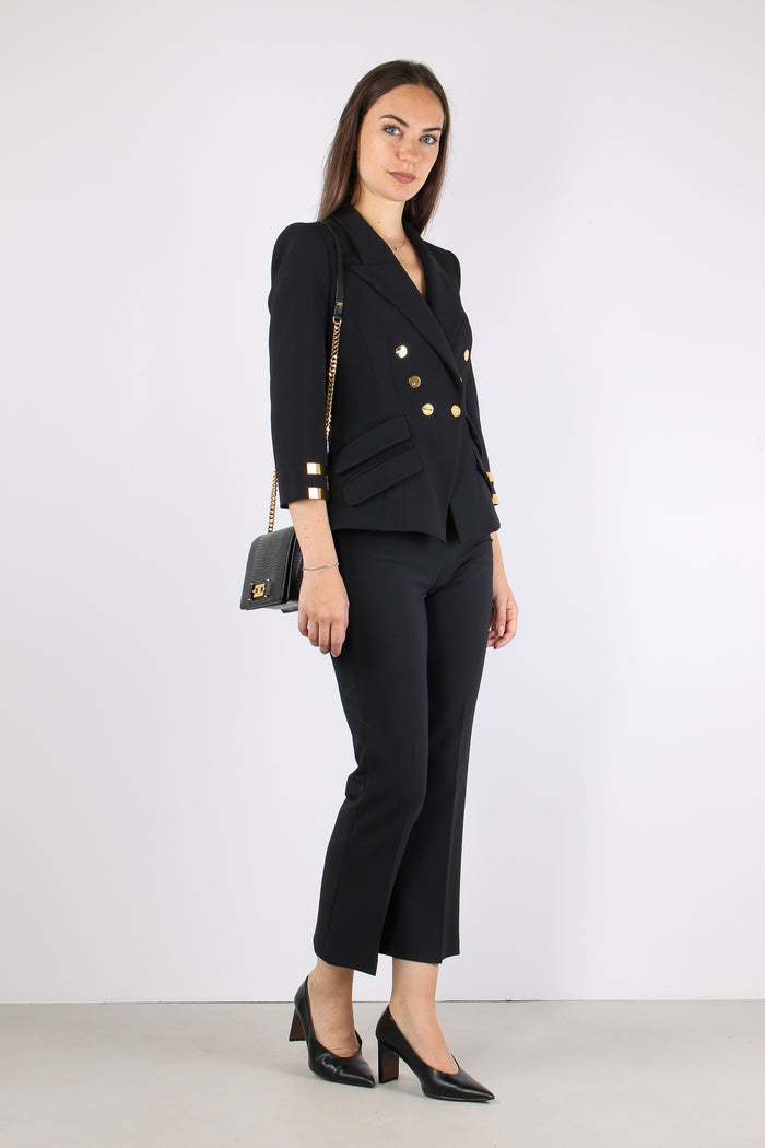 Giacca Crepe Stretch Nero-6