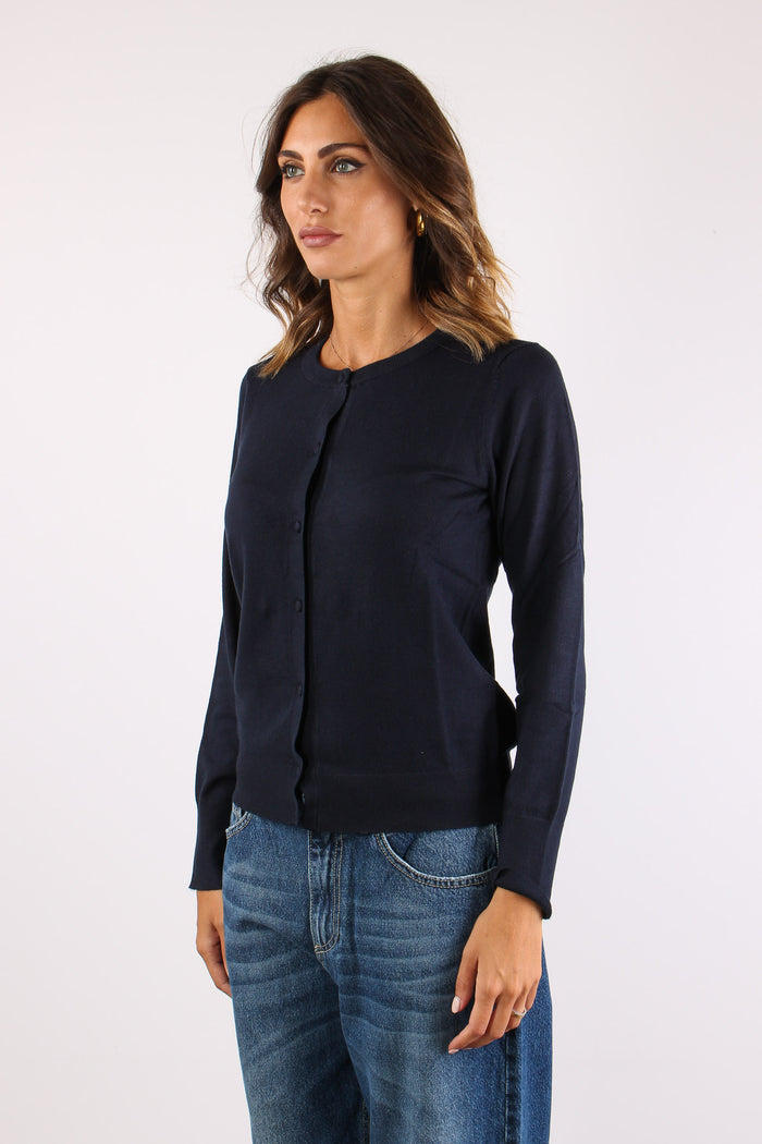 Cardigan Viscosa Blu-2