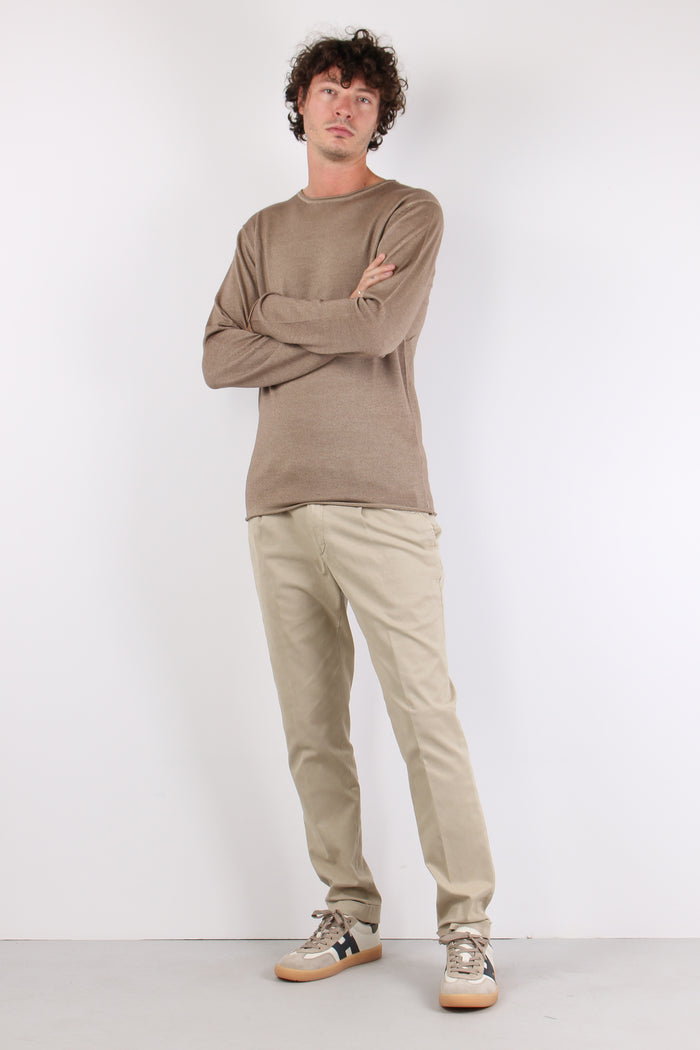 Maglia Girocollo Rullino Vintage Sabbia-2