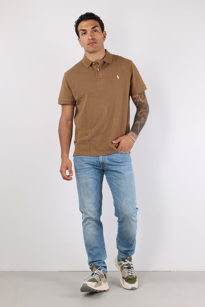 Polo Manica Corta Rl Brown-2