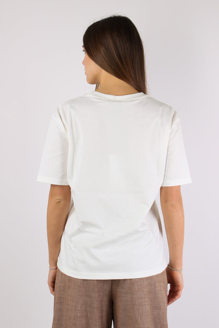 T-shirt Stampa Bimba Telefono Bianco-4