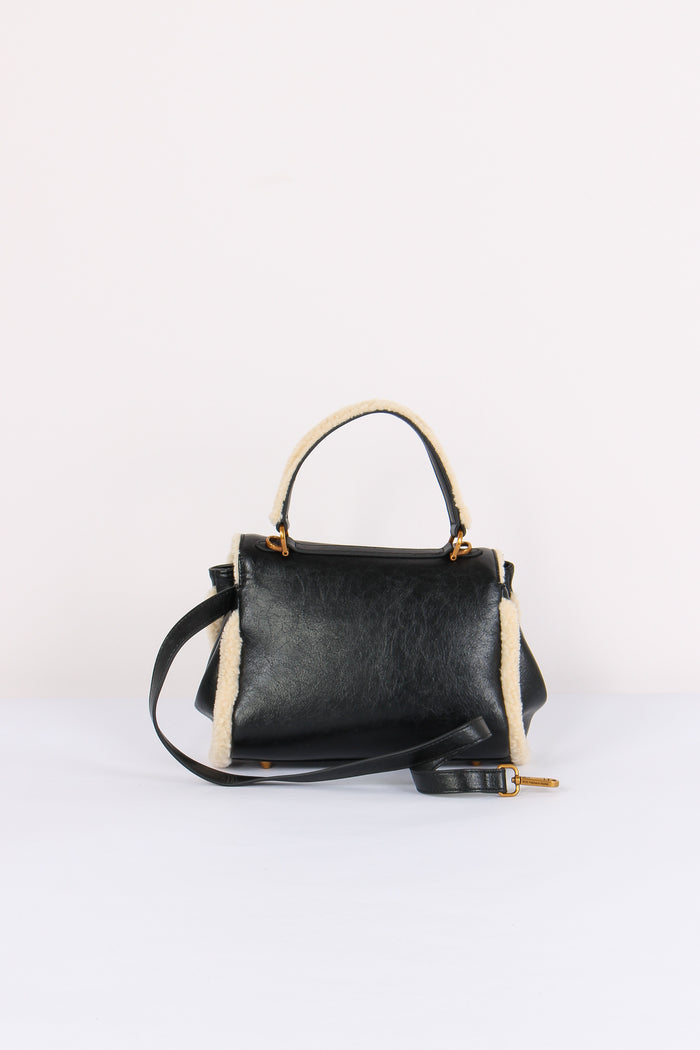 Mini Tracolla Interno Pelliccia Black-3