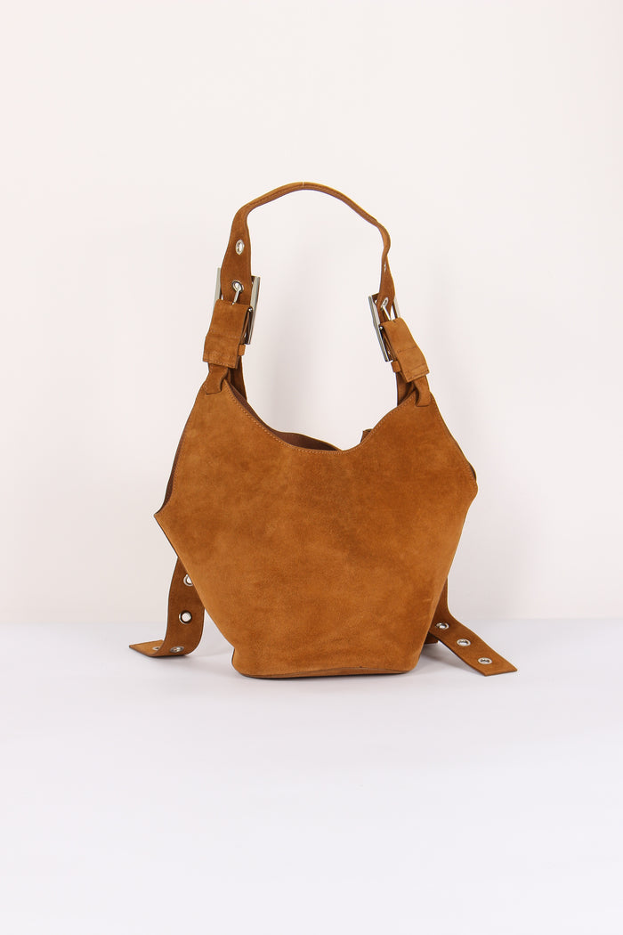 Hobo Smalll Suede Nocciola-3