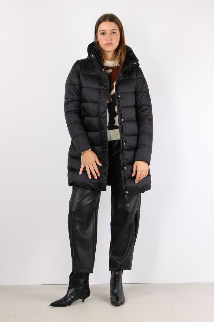 Dalea Cappotto Collo Ecopellic Black