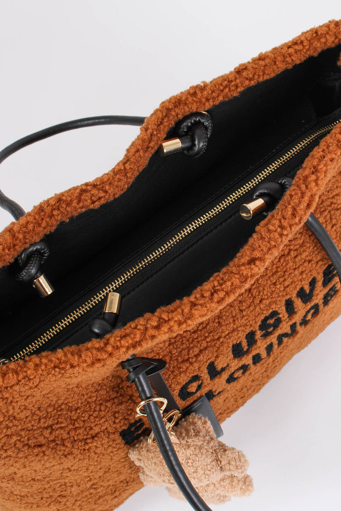 Ski Lounge Shopping Teddy Cuoio/nero-8